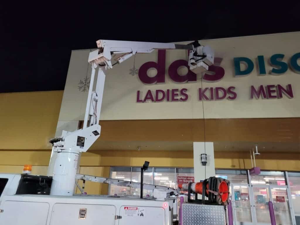 Pressure washing for storefronts and commercial buildings in California.