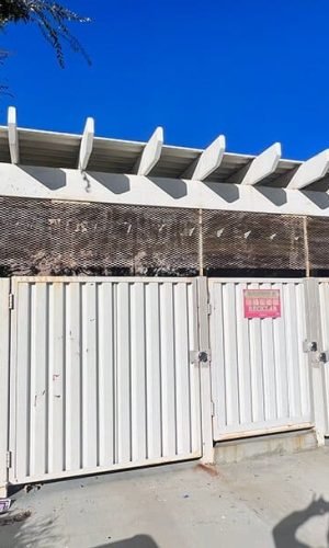 Commercial garage door cleaning by California Pressure Washing in California.